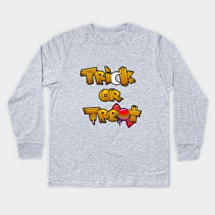 Trick or Treat Kids Long Sleeve T-Shirt